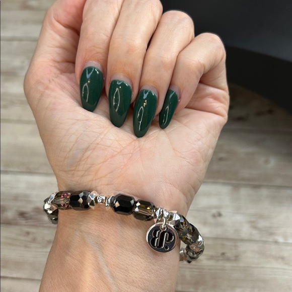 Bomb Party Silver and Multicolor Crystal Beaded Bracelet - Picture 5 of 5